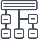 Website Architecture Icon for Steps success block