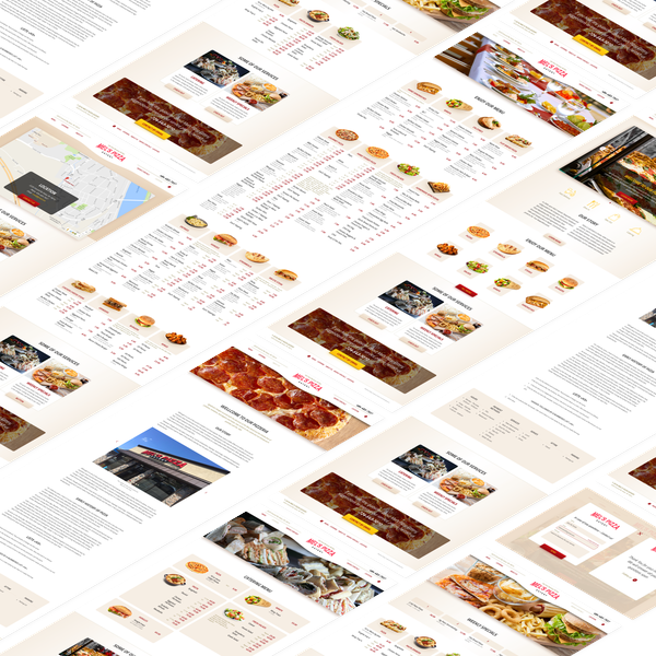 All page design  - Mel's Pizza Eatery