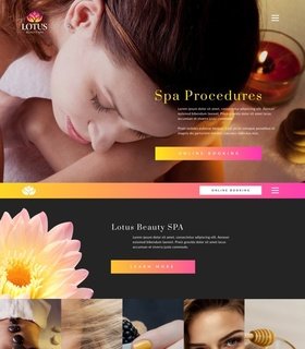 Different versions to design Version 2 | Lotus Beauty Spa