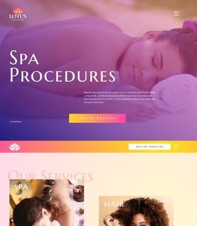Different versions to design Version 3 | Lotus Beauty Spa
