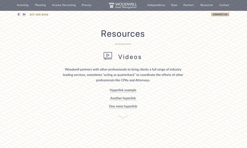 New Woodwell website design