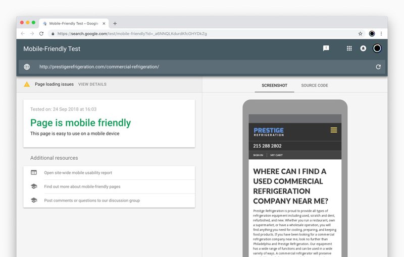 Google Mobile-friendly test | Our SEO work