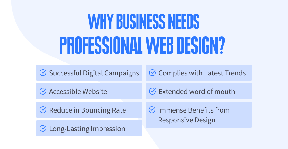 Graphic illustration of why construction web design is important for your local business website