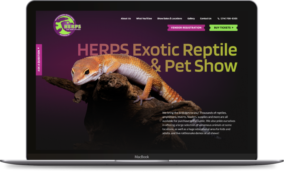 IMac image HERPS Exotic Reptile & Pet Shows