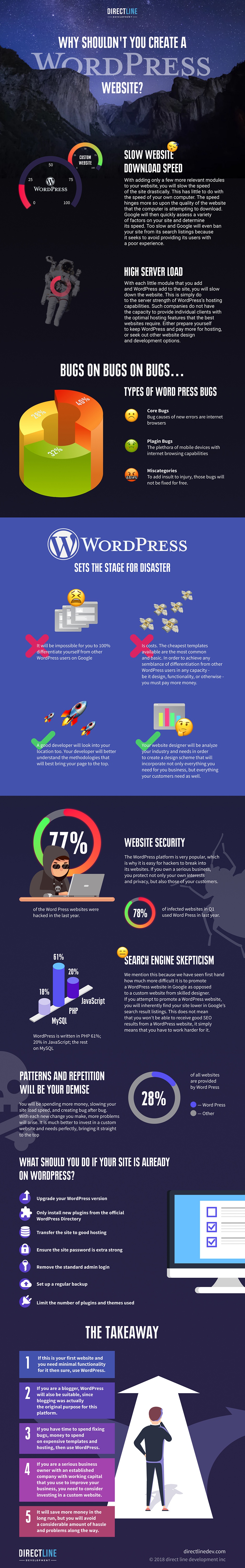 infographics Why Shouldn’t You Create A WordPress Website?